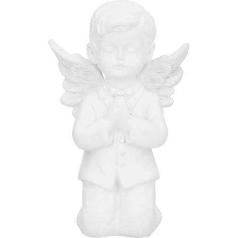 Statuette Ange Mignon Miniature en Résine Synthétique Déco Bureau Maison (1/5)
