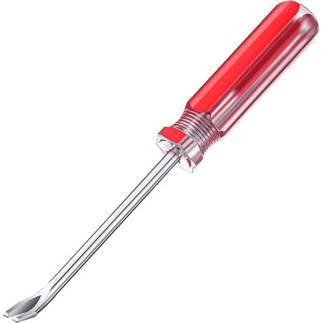 Extracteur de clous 3 mm en U pour enlever les punaises, les agrafes, les rivets, les tournevis, les arrache-clous en bois, rouge