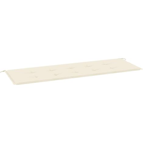 Maison Exclusive - Gartenbank-Auflage Creme 150x50x3 cm Oxford-Ge (1/5)