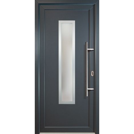 Signum ExklusivPVC Model 32, innen: titan, außen: titan, Breite: 88cm, Höhe: 208cm, Öffnungsrichtung: DIN rechts