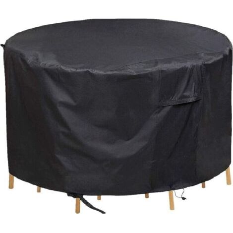 Housse de table de jardin imperméable 180 x 90 cm, housse de table pour meubles de patio 420D, protection robuste, coupe-vent, (1/4)