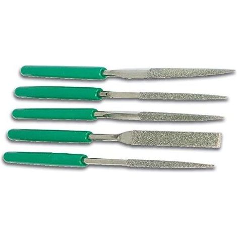 – Jeu de 5 limes diamantées 120mm pour finition précise – Durabilité accrue – Pour matériaux variés – VTDF2 (1/5)