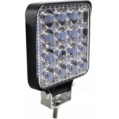 Mini barre LED tout-terrain 12V 24V ronde et carrée pour voiture, camion, bateau, quad, 4x4, tracteur, projecteur LED 42W 48W, barre de travail LED 48W (1/5)