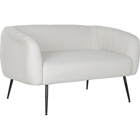 Sofa Poliester Metal 129X75X73 Greige (1/5)