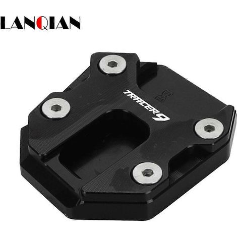 Aplicable a accesorios para motocicletas: caballete lateral para Yamaha MT09/SP TRACER 9/GT XSR900 2021-2024 2025. Nueva placa de soporte ampliada (logotipo TRACER 9). (1/5)