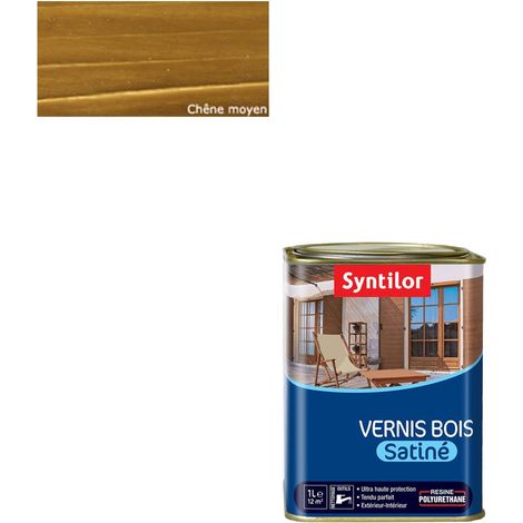 Vernis Bois Chêne Moyen Satiné 1L