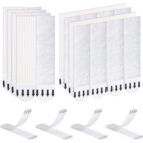 36 Paires (72 Bandes) Languettes Accroches Tableaux, Accroche Tableau sans Percer, Fixation Murale sans Percer, pour Cadres Photos2092mm (1/5)