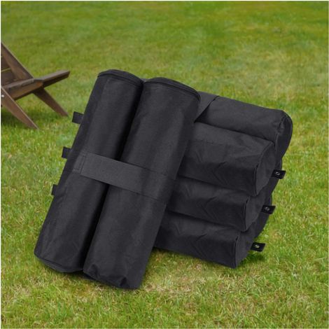 Gazebo 4 pièces Ensemble Support de Poids Support de Protection Tente de Jardin Gazebo Tente, Parapluie Sac de Poids de Base