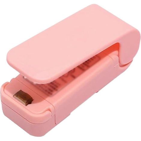 Mini bag scelleuse manuel chaleur machine sous vide et coupe plastique bags alimentaire et snack freshness rose 1 pièces (1/5)