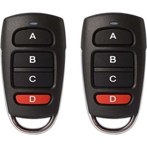 2PCS（68.3x35.7mm）telecommande 433mhz Universelle Portail, telecommande portail universelle, Duplicateur sans Fil clonage (1/4)