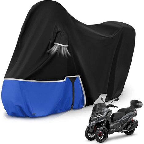 Housse moto imperméable pour Piaggio MP3 400/500 avec coffre, 420D Oxford (1/5)
