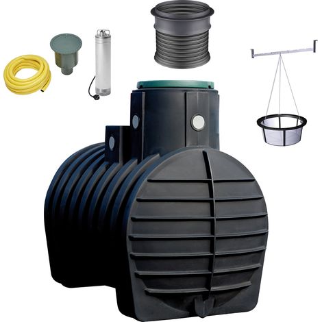 4rain MONO Erdtank-Komplettset 4000 Liter inkl. Filterpaket, Teleskop-Domschacht und Garten-Comfort (1/5)