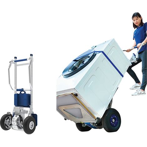 Diable électrique escalier pliable - Pelle 400x240mm - Charge 170kg - DMEG170/CV