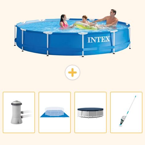 Intex Piscine Tubulaire Ronde - 366x76 cm - 5-pièces  S268 (1/5)