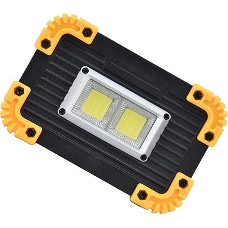 Portable Spotlight, Mini LED Work Light, COB Emergency Spotlight, USB Rechargeable Double Square Light Tent, Construction and Security Lighting (1/5)