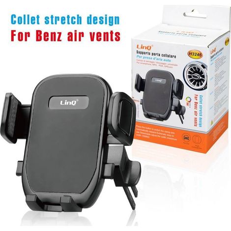 Linq - Staffa Supporto Da Auto Portacellulare Smartphone Presa Aria Mercedes Benz H3246 -