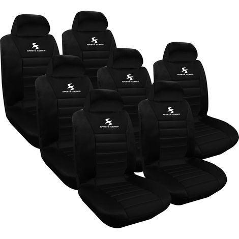 WOLTU Set Coprisedili Auto 7 Posti Seat Cover Universali per Macchina (1/5)