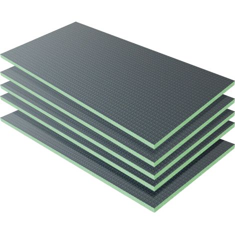 Pannello di Costruzione da Piastrellare in Estruso Polistrirene Rigido per l’Isolamento della Casa e del Bagno Dimensione 1250x600X25 mm (5 pezzi / set)