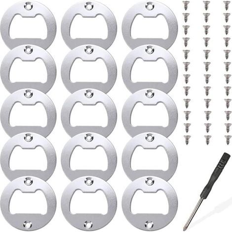 15 ensembles d'inserts de décapsuleur, kit de pièces d'insertion en métal pour ouvre-bouteille, moules de coulée en résine, ouvre-bière en résine, accessoires de bricolage (1/5)