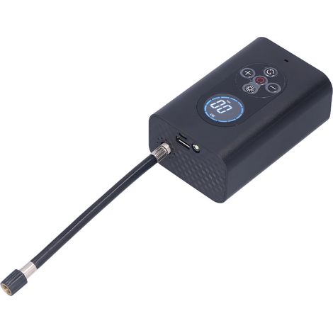 Kabellose, tragbare Reifenpumpe (150 PSI) mit automatischer Abschaltung und LED-Licht für Autos und Motorräder (1/5)