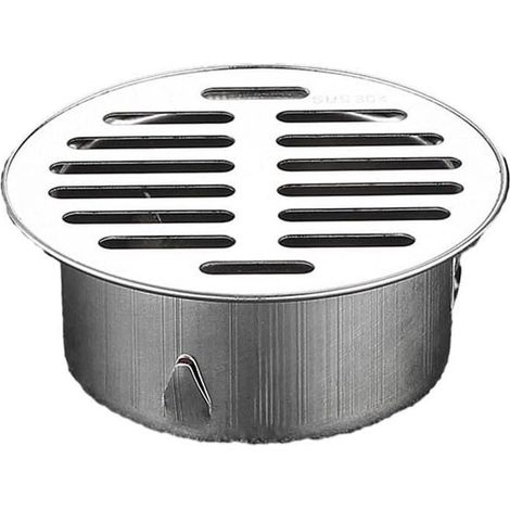 90mm Stainless Steel Round Floor Drain Anti-blocking Outdoor Roof Drain with Large Displacement for Garden Patio Outdoor (1/5)