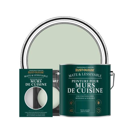 Peinture pour Murs de Cuisine, Finition Mate - Vert Laurier (1/2)