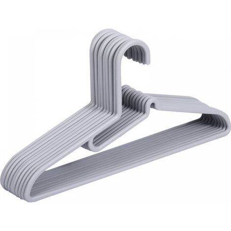 gray 10 pieces single hangers (1/5)