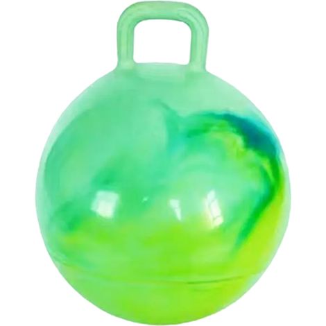 Ballon gonflable coloré en PVC de 45 cm d'épaisseur, avec poignée arc-en-ciel, idéal pour le yoga et les sauts. (1/5)