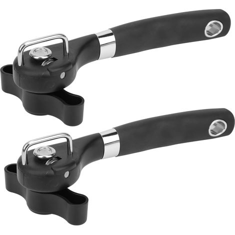 Ouvre-Boîte Manuel Sécurisé 2 Pièces, Coupe-Boîte Inox sans Bords Tranchants pour Boîtes de Conserve (1/5)