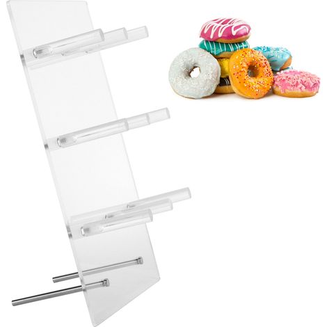 Présentoir à donuts pour mariage, anniversaire, gâteau de fête, support à donuts en acrylique pour décoration de mariage (1/5)