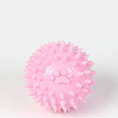 Petit jouet de dentition pour chien en TPR, jouet de nettoyage des dents, design hérisson résistant aux morsures, utilisé pour le nettoyage des dents. (1/5)