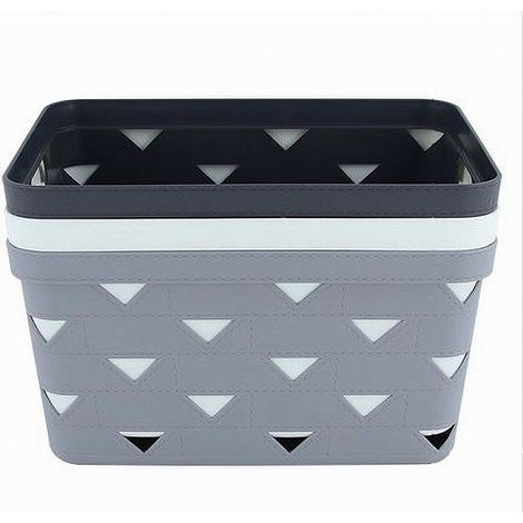 Trade Shop - CESTINO PORTATUTIVE OGGETTI ORGANIZATORE RETTANGOLA 34X24.6X17.8CM 10720 -
