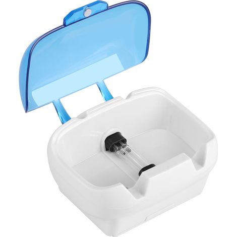 1 support mural stérilisateur/désinfectant pour brosses à dents à lumière UV - Bleu (1/5)