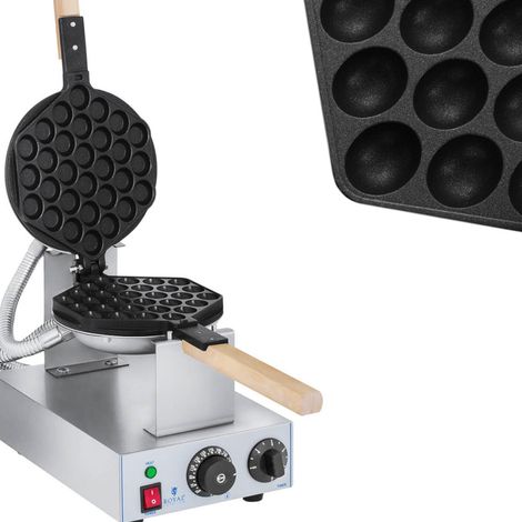 Bubble-Waffeleisen 1415W Royal Catering RCWM-1400-B