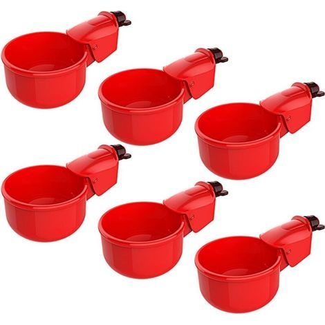 Automatische Hühnertränke – Geflügel-Trinkbecher – Für Hühner, Küken, Enten, Tauben – 6 Stück (1/5)