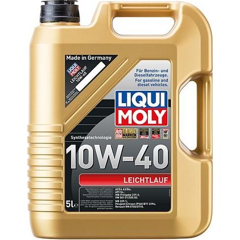 Huile de moteur LIQUI MOLY SAE 10W-40 contenu 5 litres (1/3)