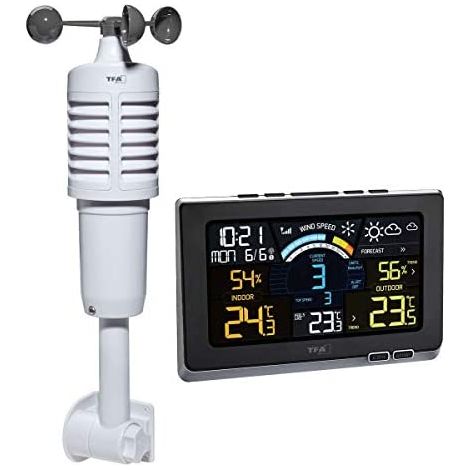 Station météo radiopilotée numérique TFA Dostmann 35.1140.01 noir