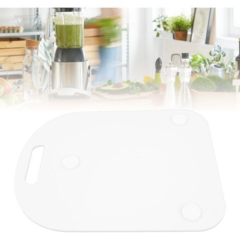 Tappetino antiscivolo per Thermomix TM5 TM6 con maniglia ergonomica e superficie imbottita, protegge il piano di lavoro e facilita la pulizia - Bianco (1/4)