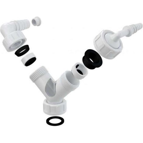 Conector Alcadrain P149Z polipropileno doble conexión 8 23 mm (1/2)