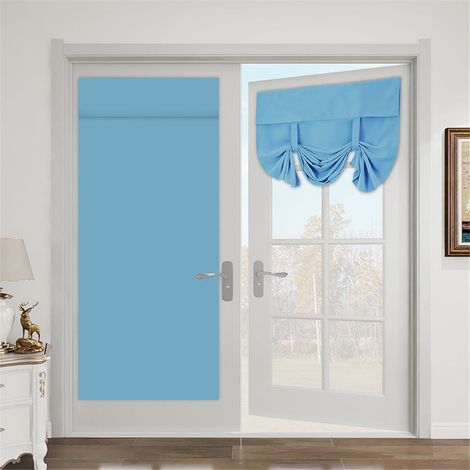Rideau Pour Porte Coulissante - Occultant Thermique - 26 x 40 Pouces - Fixation Adhésive Sans Perçage - 1 Panneau (1/4)