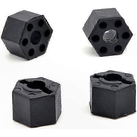 Adaptateurs de roue hexagonaux (lot de 4) pour pièces et accessoires de mise à niveau de voitures RC 1/10 (1/5)
