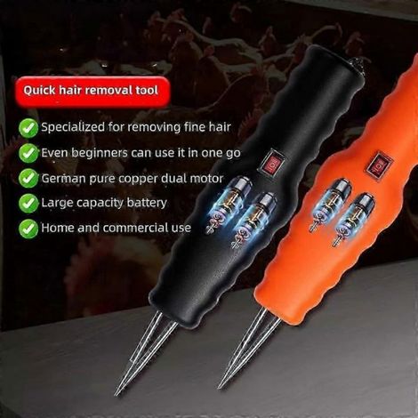Plumeuse électrique rechargeable pour volailles, petite machine à plumer les poulets (1/4)