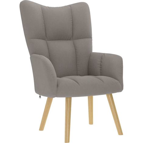 Relaxsessel Taupe Stoff