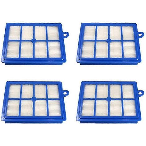 Lot de 4 filtres HEPA compatibles avec les aspirateurs Philips FC9080/FC9082/FC9067/FC9222/FC9262/FC8760 (accessoires DP) WHBYV (1/4)
