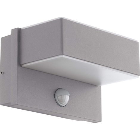 Applique Esterno Moderna Azzinano Metallo Argento Policarbonato Bianco Led (1/5)