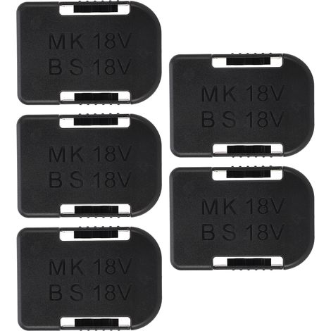 Cinq jeux de supports de batterie au lithium 18V conviennent aux modèles Makita BL1815, BL1820, BL1830, etc. / Bosch BAT622, BAT609, BAT618G, etc. (1/5)