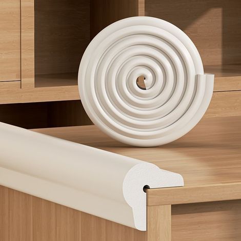 Bande de protection pour bord de table, protection d'angle pour la sécurité des enfants, bande anti-collision découpable, gris clair, 2 m (1/5)