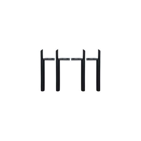 Furniture legs, 4 pieces metal sofa legs black- Crezuo (1/4)