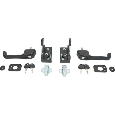 Set di serrature universali sinistra e destra per cabina – Tractor Forestier, trattori U-445, U-650, Fiat, ecc (1/2)
