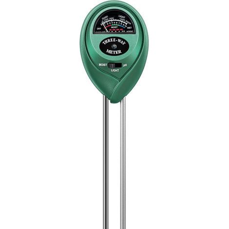 Tester per il terreno, misuratore di umidità, luce e pH 3 in 1 per casa, giardino, prato, fattoria, uso interno ed esterno, favorisce una crescita sana delle piante (1/4)